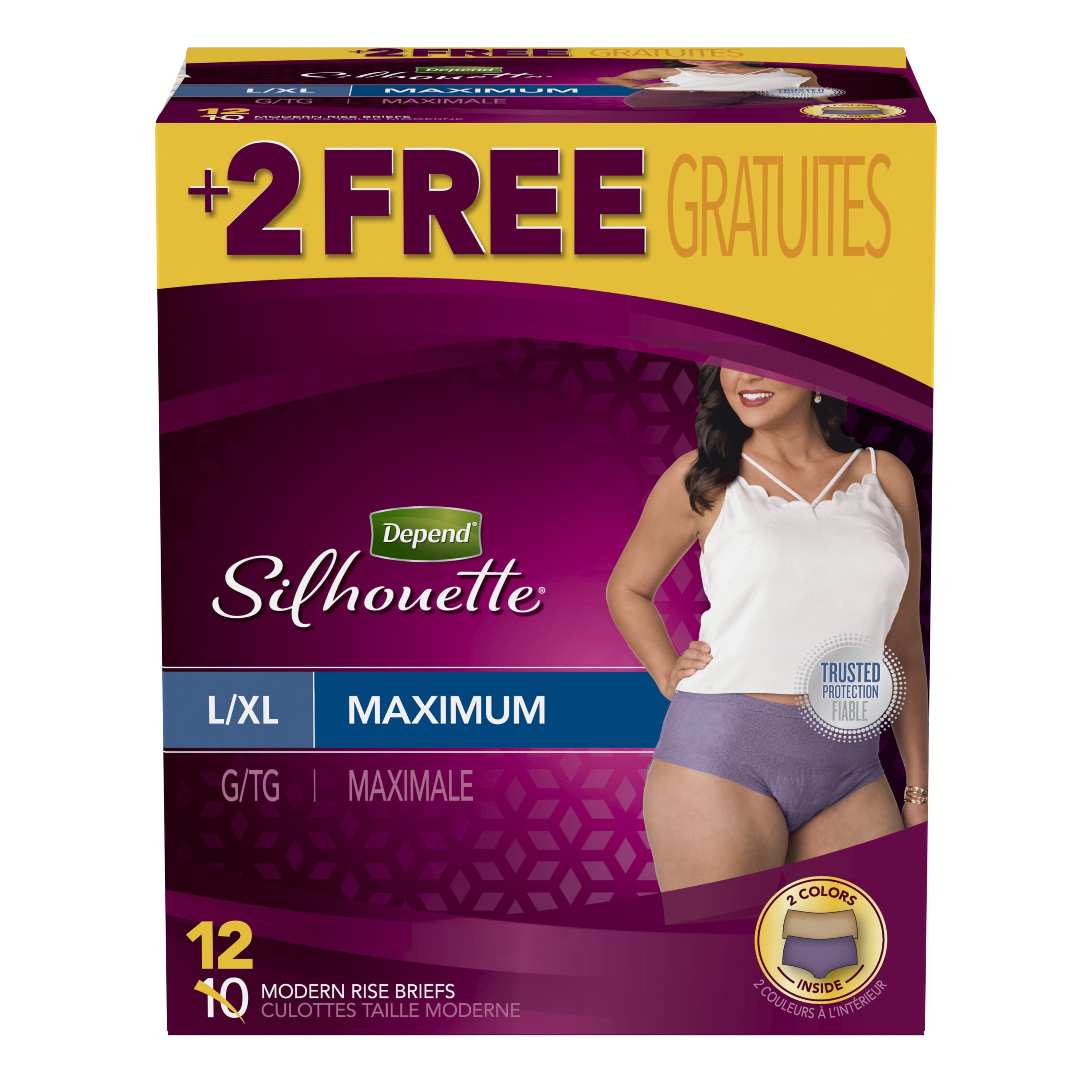 Depend Silhouette Incontinence Underwear for Women, Maximum Absorbency ...