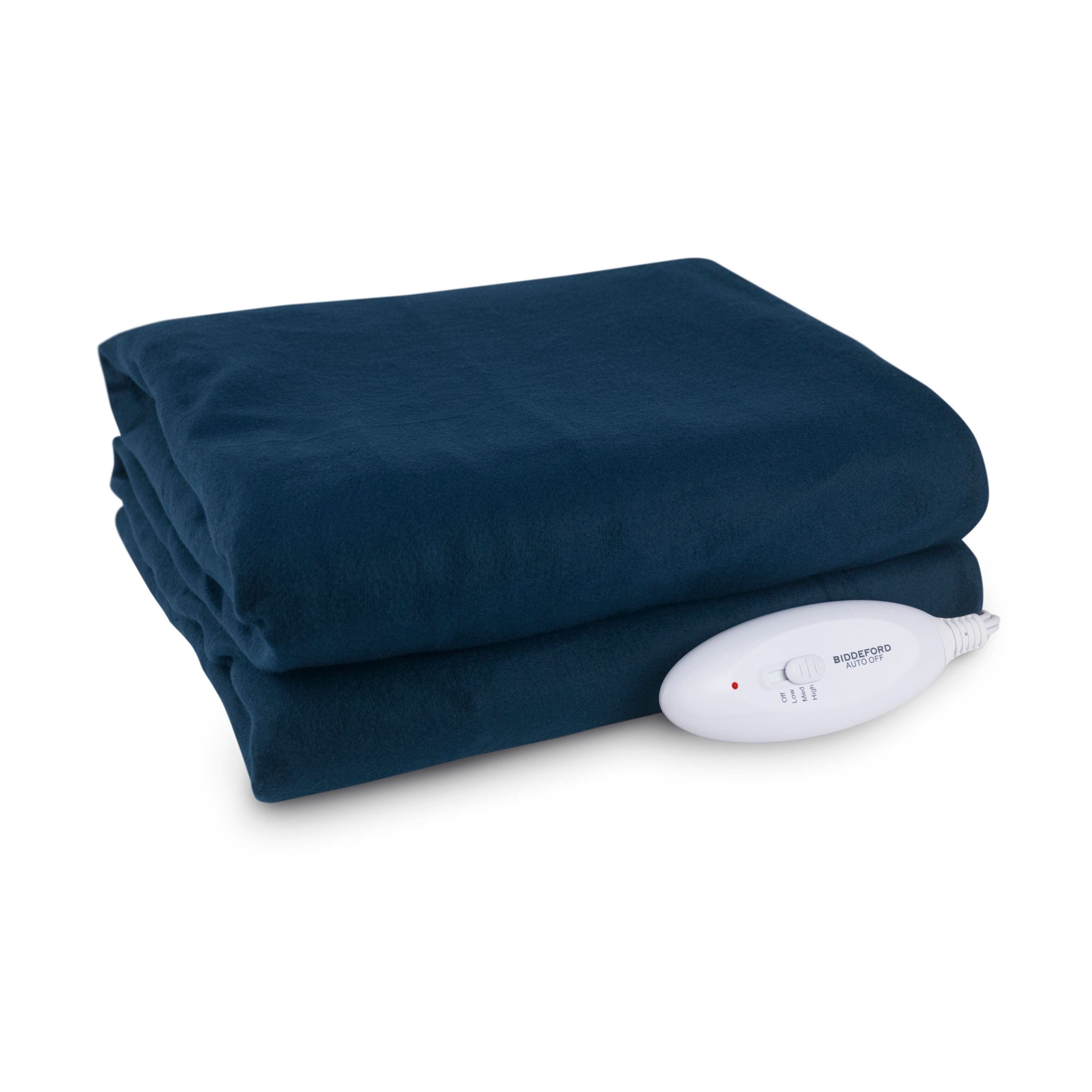 Biddeford Blankets Comfort Knit Fleece Heated Electric Throw Blanket ...