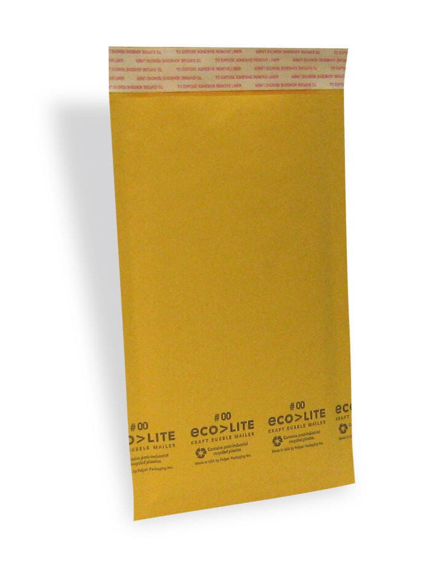 2000 #00 5x10 " Ecolite " Kraft Bubble Mailers Padded Envelopes Bags 5 ...