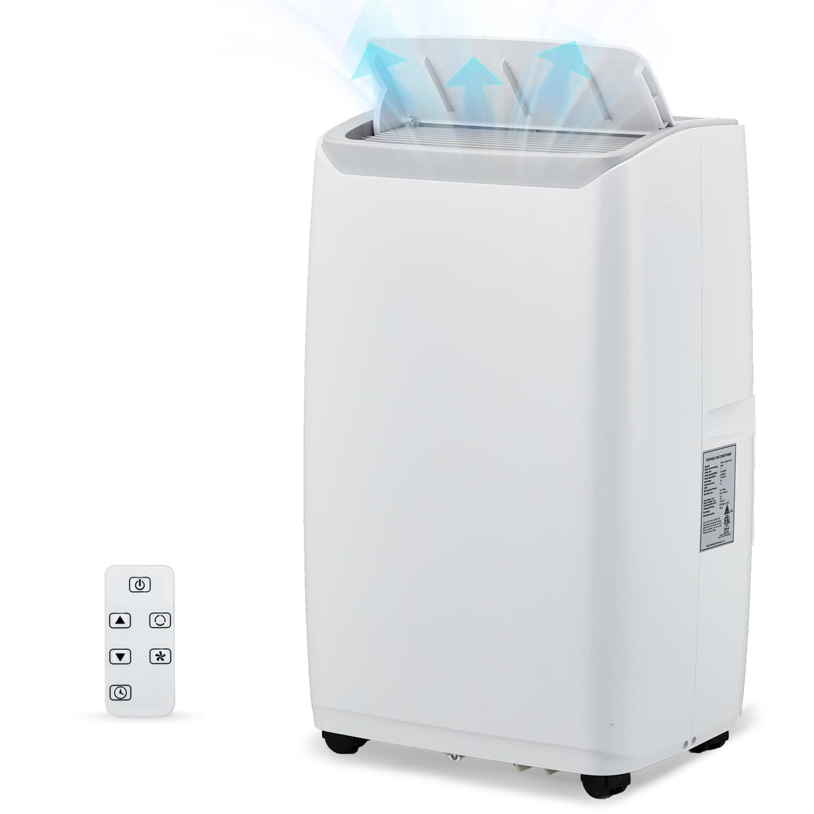 Air Conditioner,14000 BTU Portable Air Conditioner With 24H Energy Save ...