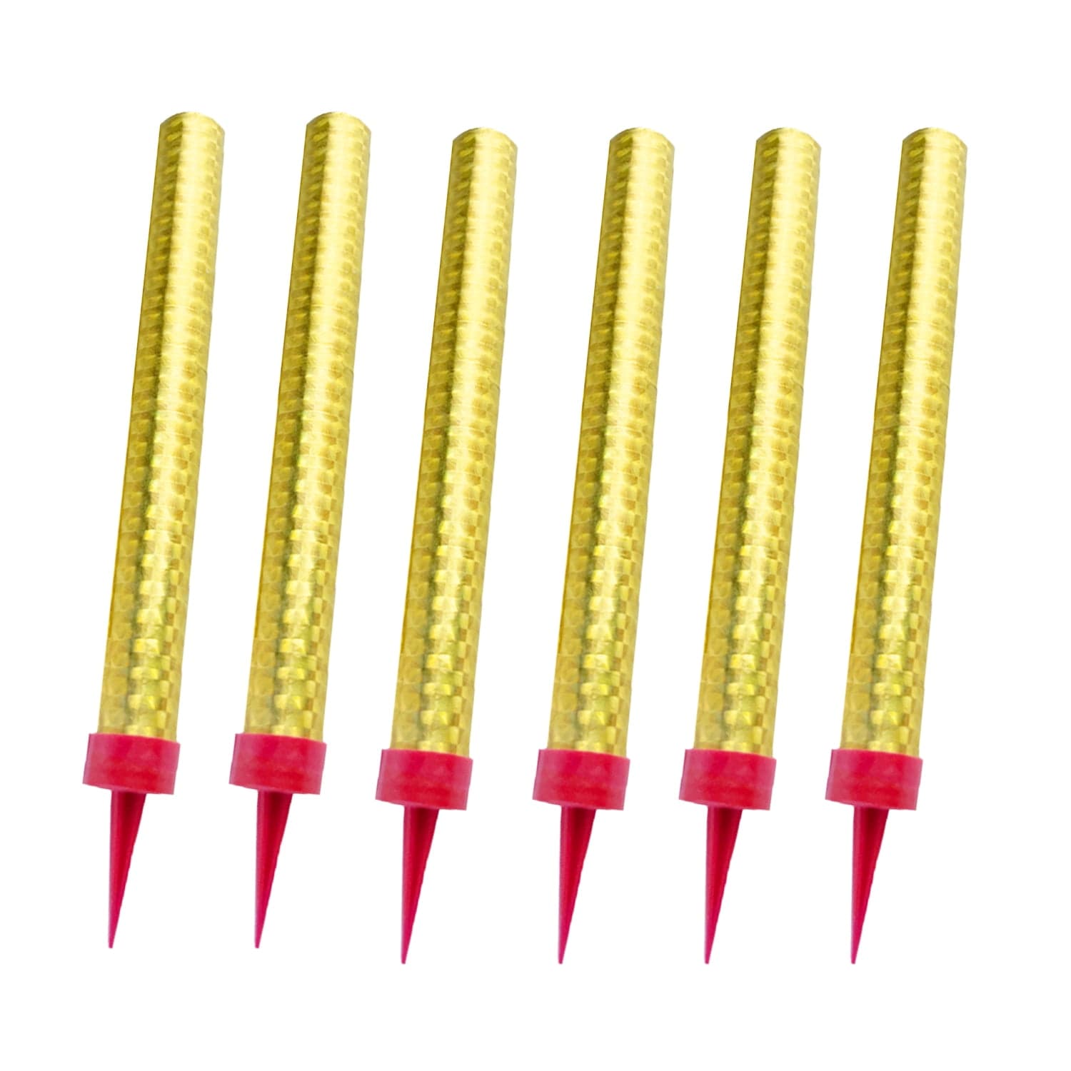 6 Gold Sparkler Candles for Birthday, Christmas, Wedding, Anniversary ...