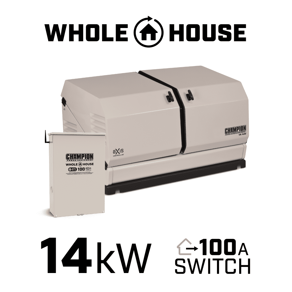 Champion 14Kw Axis Home Standby Generator System with 100A ATS ...