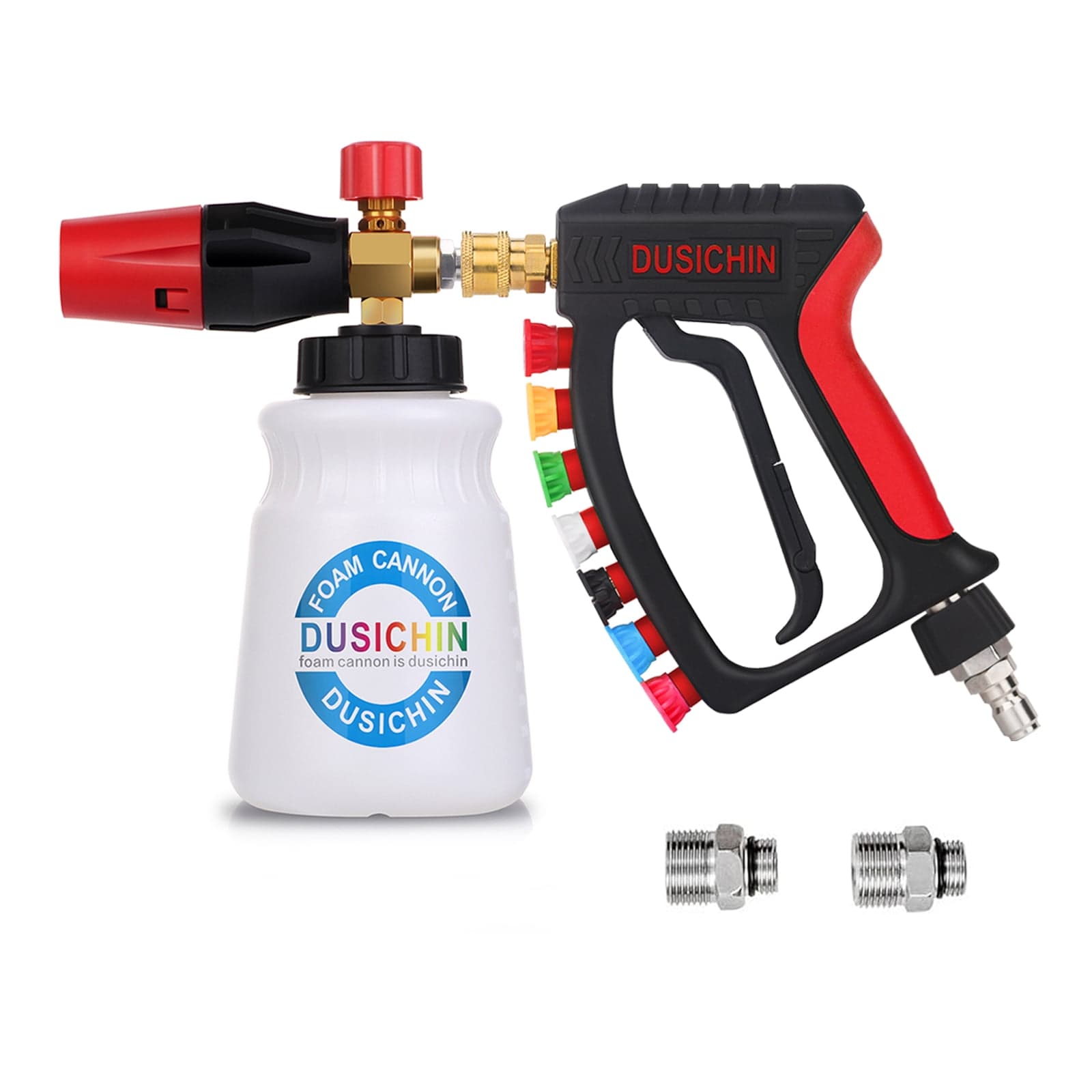 DUSICHIN Short Pressure Washer Swivel Gun 1/4 Inch Quick Connector,7 ...