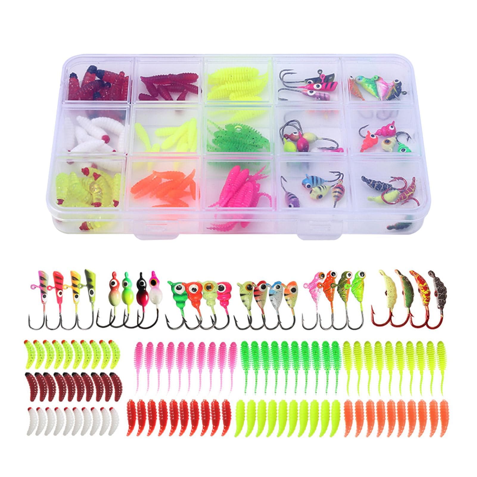 Fishing Accessories Kit, Fishing Lures Kit Tackle Box, 3D Fish Eyes ...