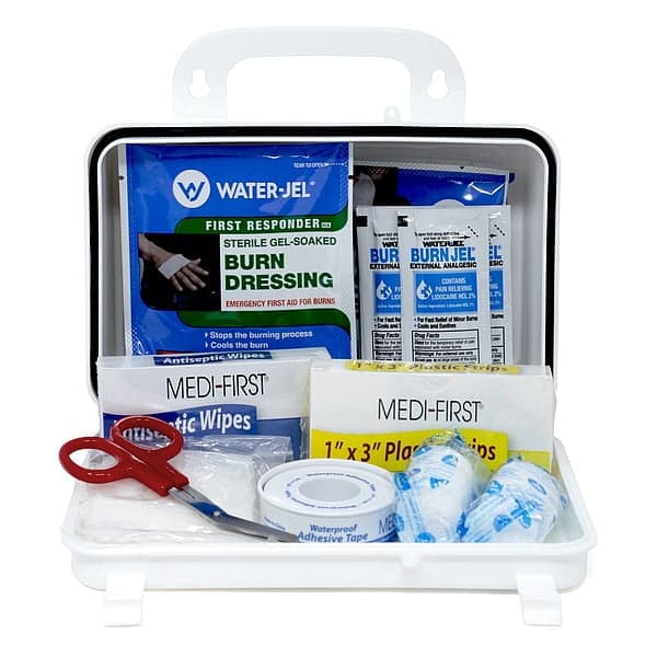 Medi-First Burn Care Kit,138pcs,8.5"W,5.25"H,White 89610 - Walmart.com
