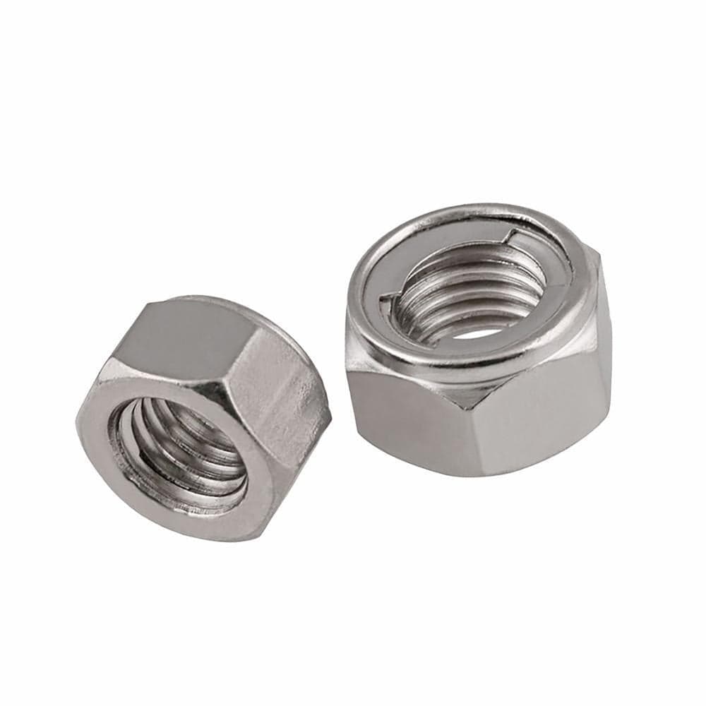 Metal Insert Hex Lock Nuts M3-M20 304 Stainless Steel GB6184 Prevailing ...