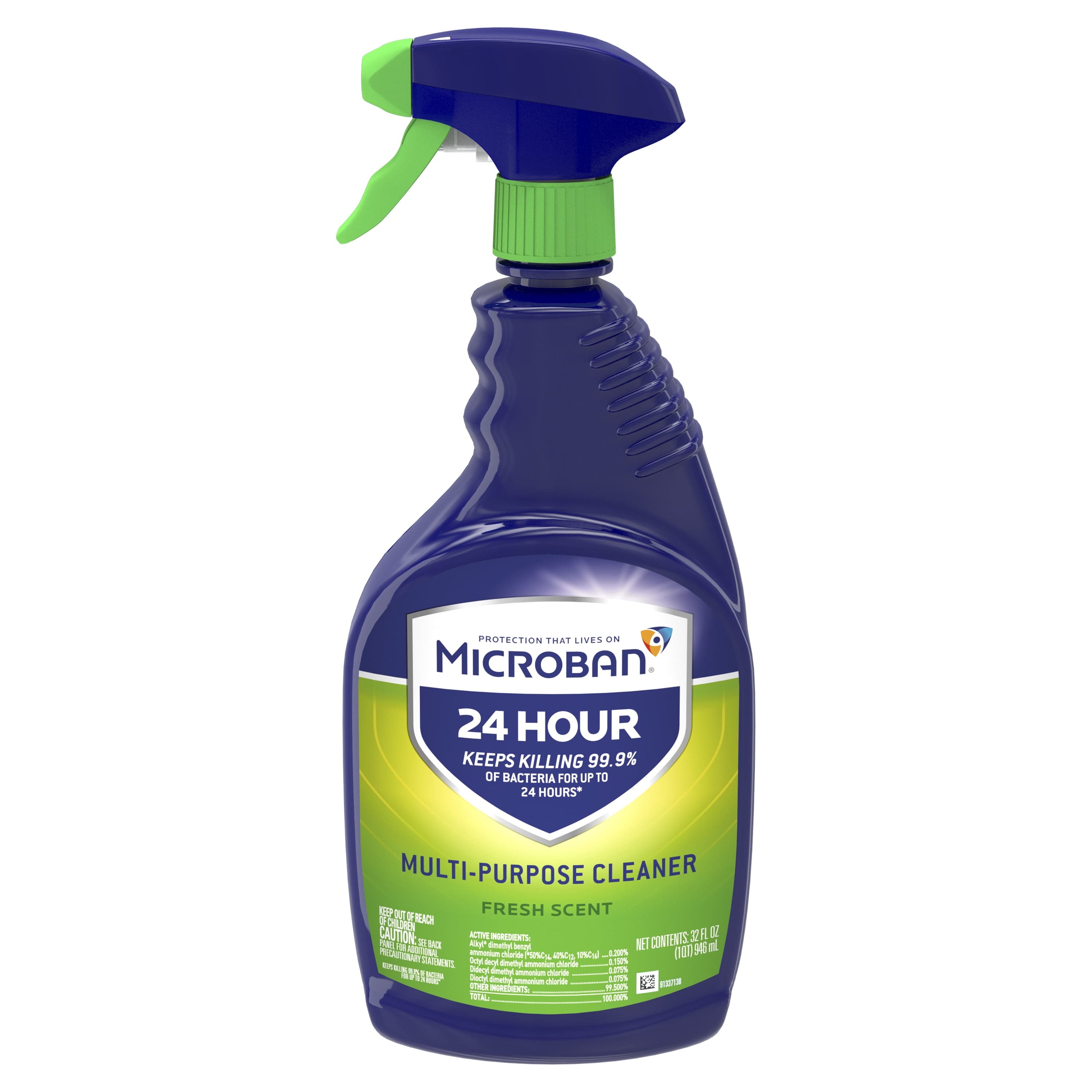 Microban 24 Hour Home Sanitizer and Multi-Purpose Cleaner, Fresh Scent ...