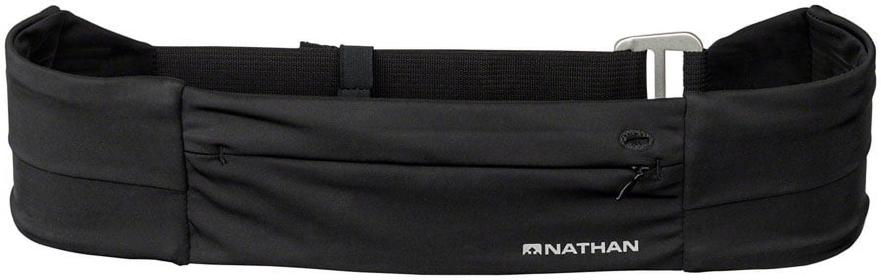 Nathan Adjustable Fit Zipster Running Belt - Black, One Size - Walmart.com