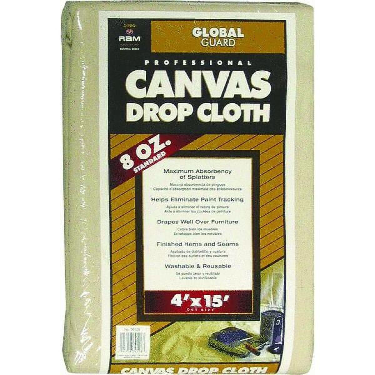 Premier Paint Roller LLC 34158 No. 2 Canvas Drop Cloth-4X15 CANVAS DROP ...