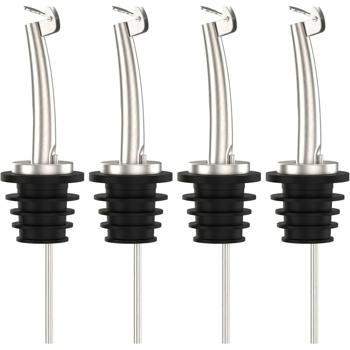 Professional Grade Liquor Pourers, Stainless Steel Pour Spout with Anti ...