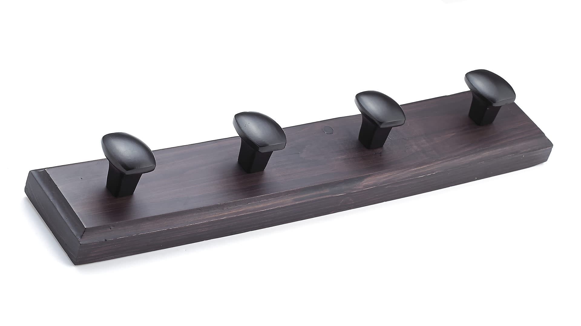 Richelieu 4-Hook Wooden Coat Rack