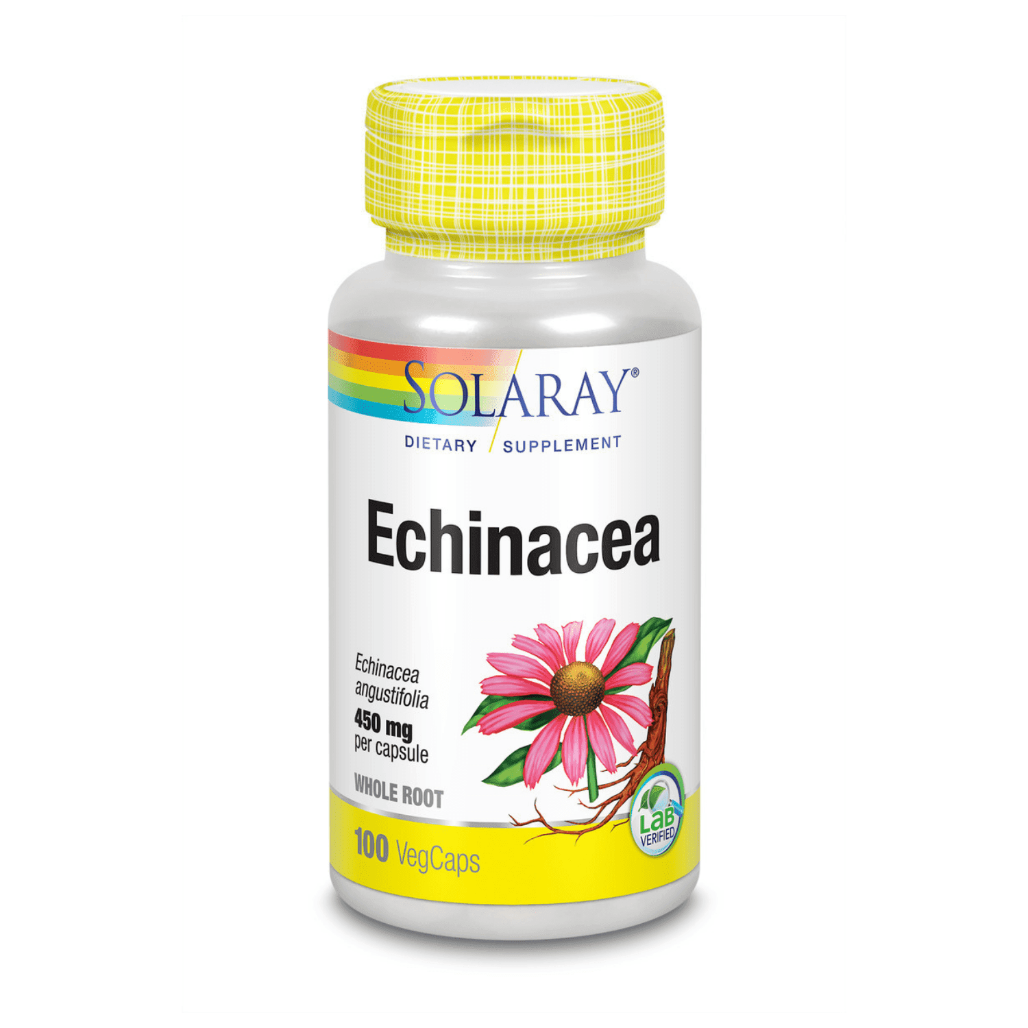 Solaray Echinacea Angustifolia Root 450mg | Vegan | Non-GMO | Supports ...