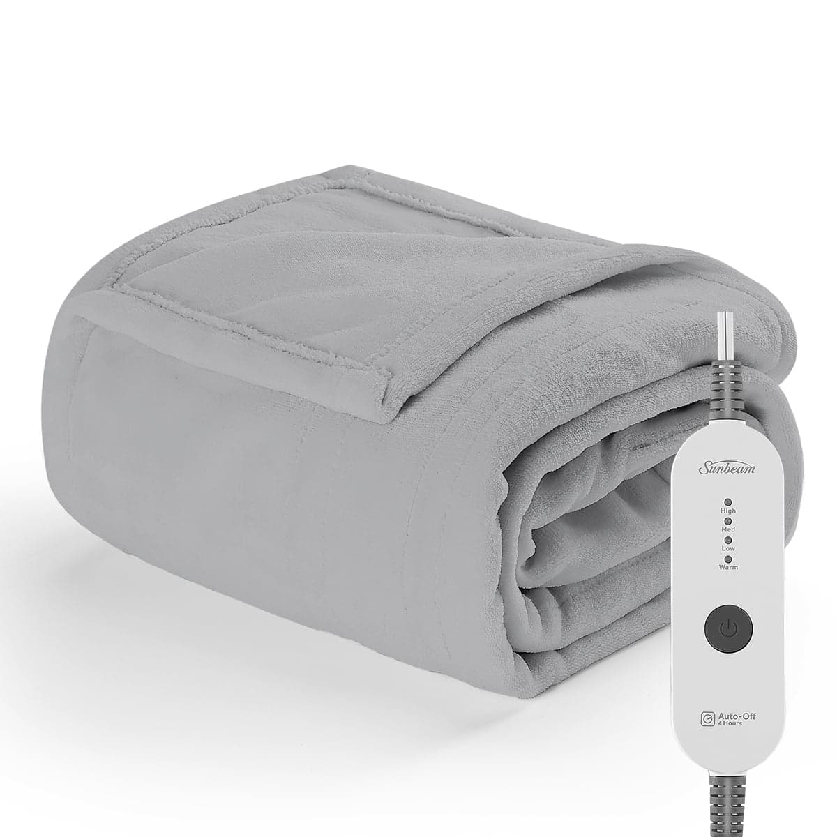 Sunbeam Nordic Premium Electric Heated Throw Blanket with 4 Heat ...