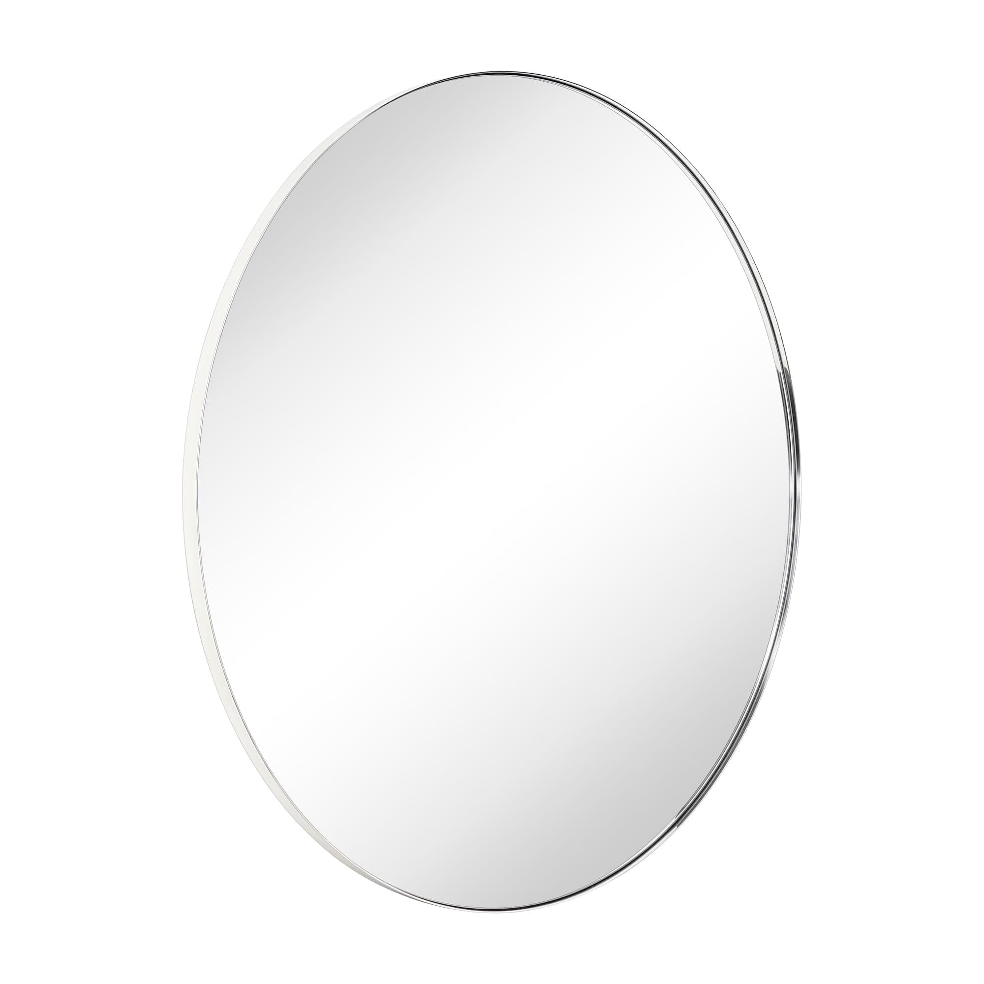 TEHOME Chrome Round Mirror, 40 inches Diameter, Circle Wall - Walmart.com