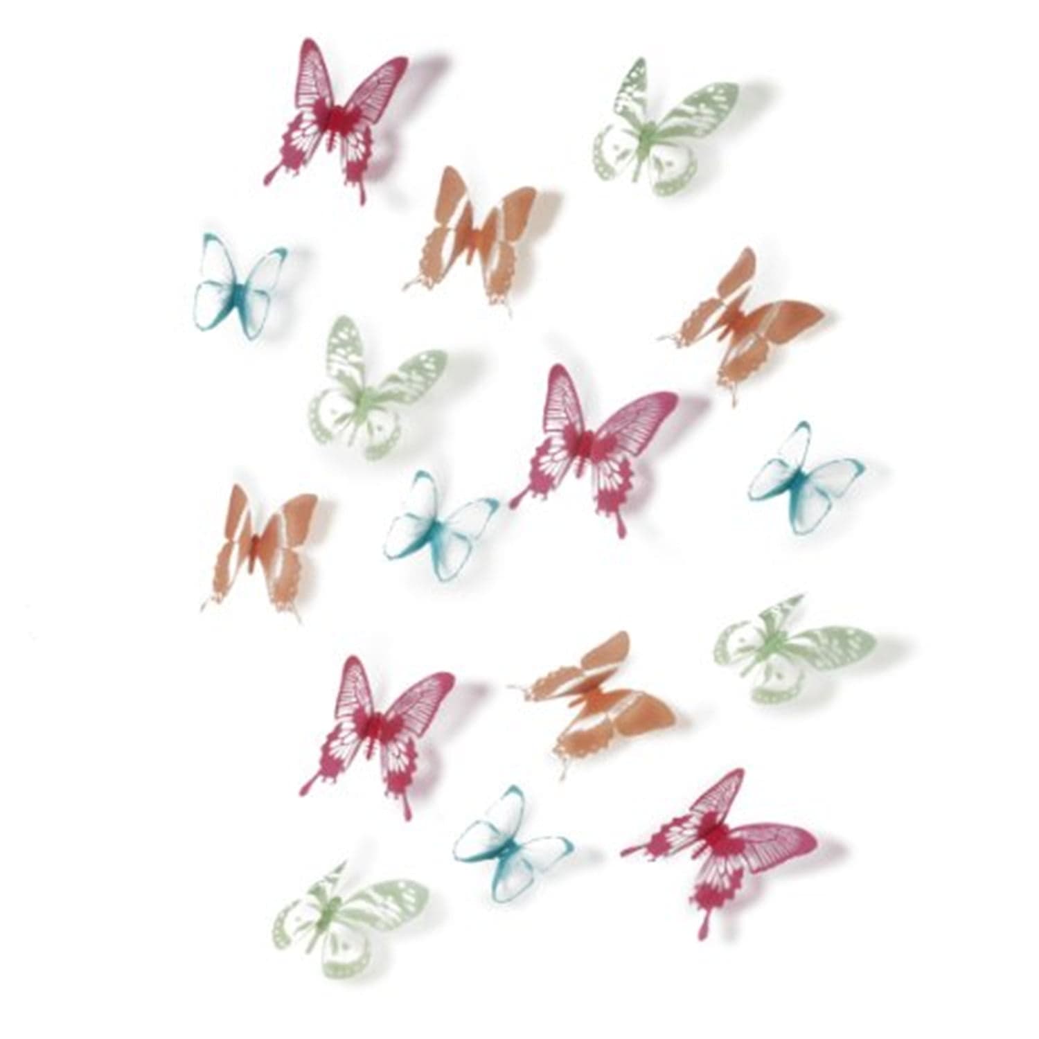 Umbra Chrysalis Wall Decor, Assorted Colors, Set of 15 - Walmart.com