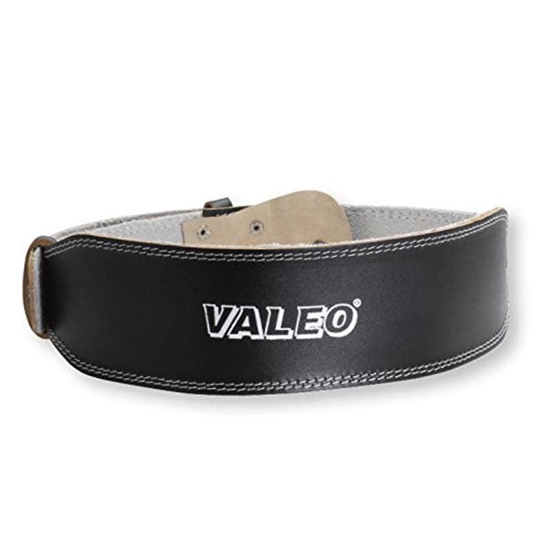 Valeo VRL4 4-Inch Padded Leather Lifting Belt For Men And Women With ...
