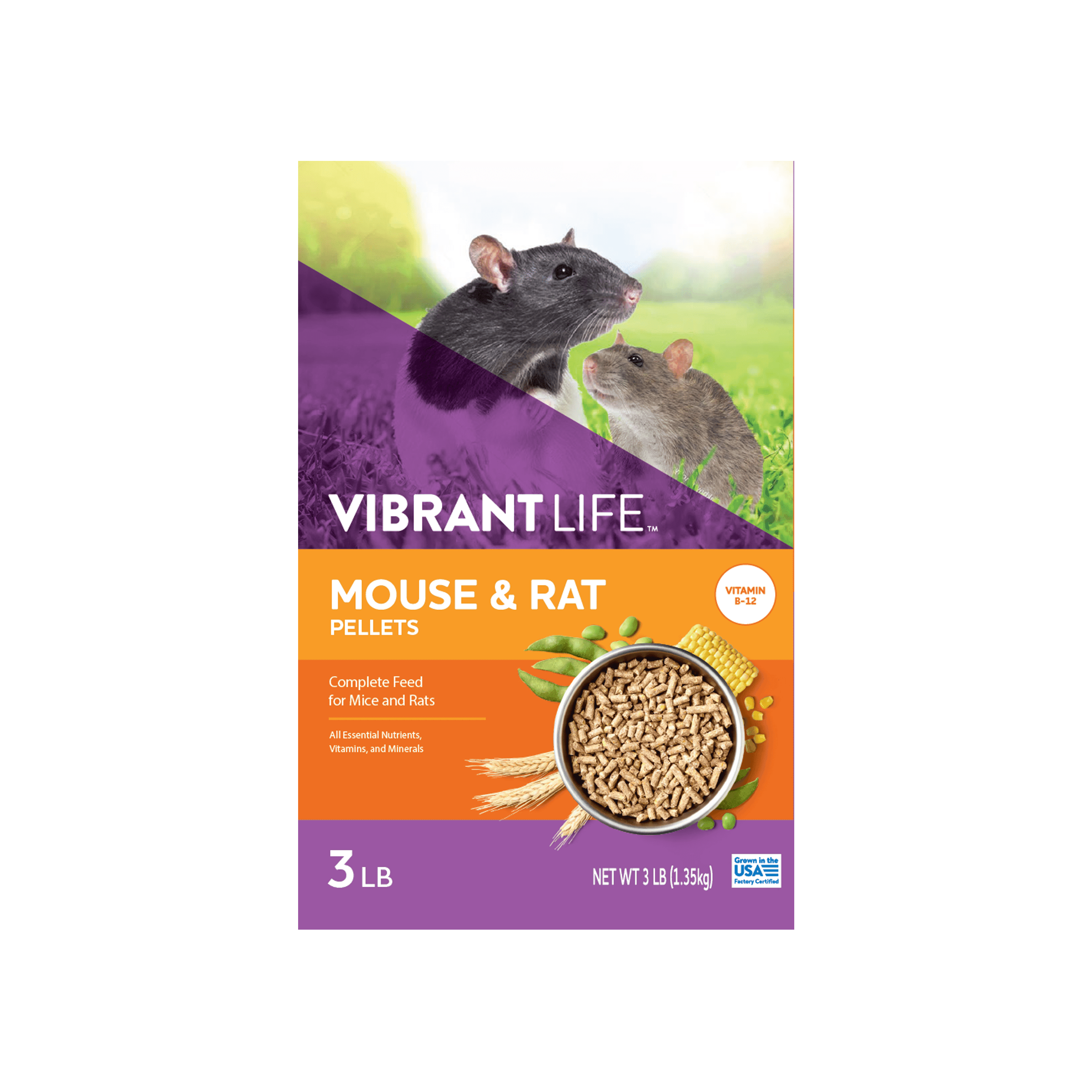 Vibrant Life Mouse and Rat Pellets, 3 lb - Walmart.com