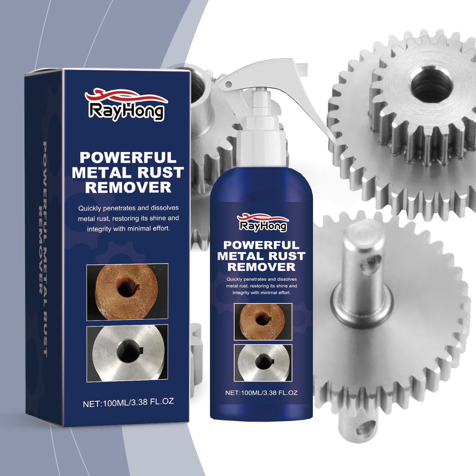 YanYan Powerful Metal Rust Remover, Industrial Grade Rust Dissolver ...