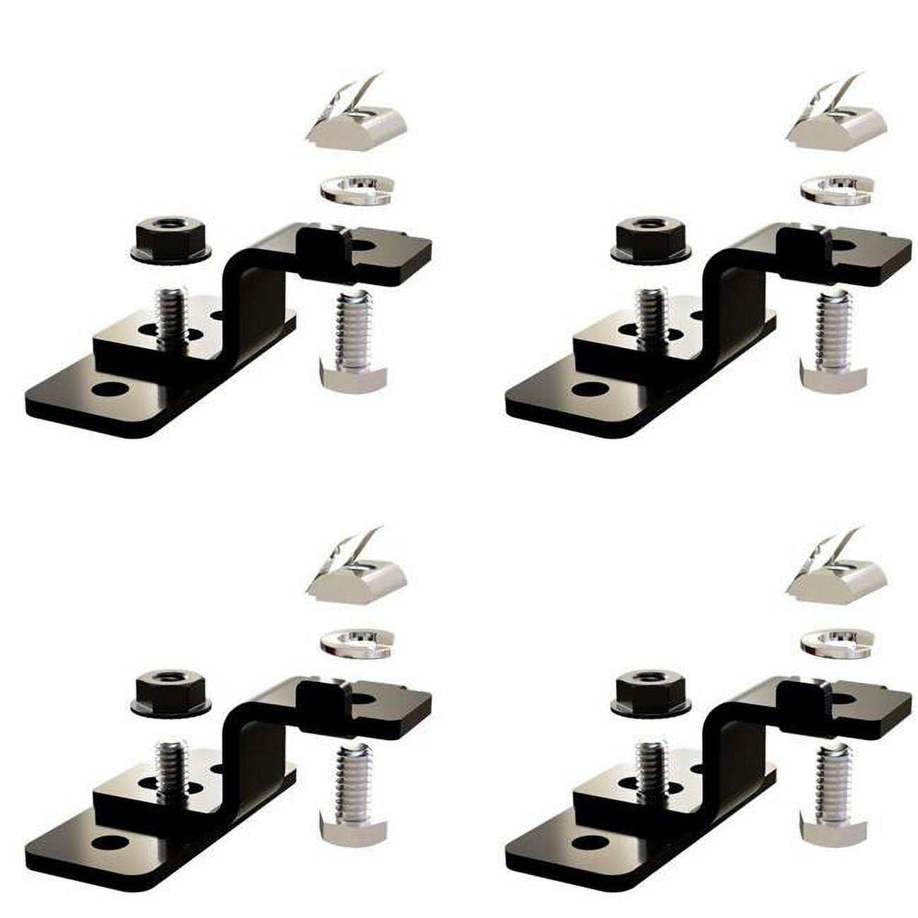 Zamp Solar MFT3004 4 Z-Bracket Roof Panel Mounting Foot Kit - Black ...