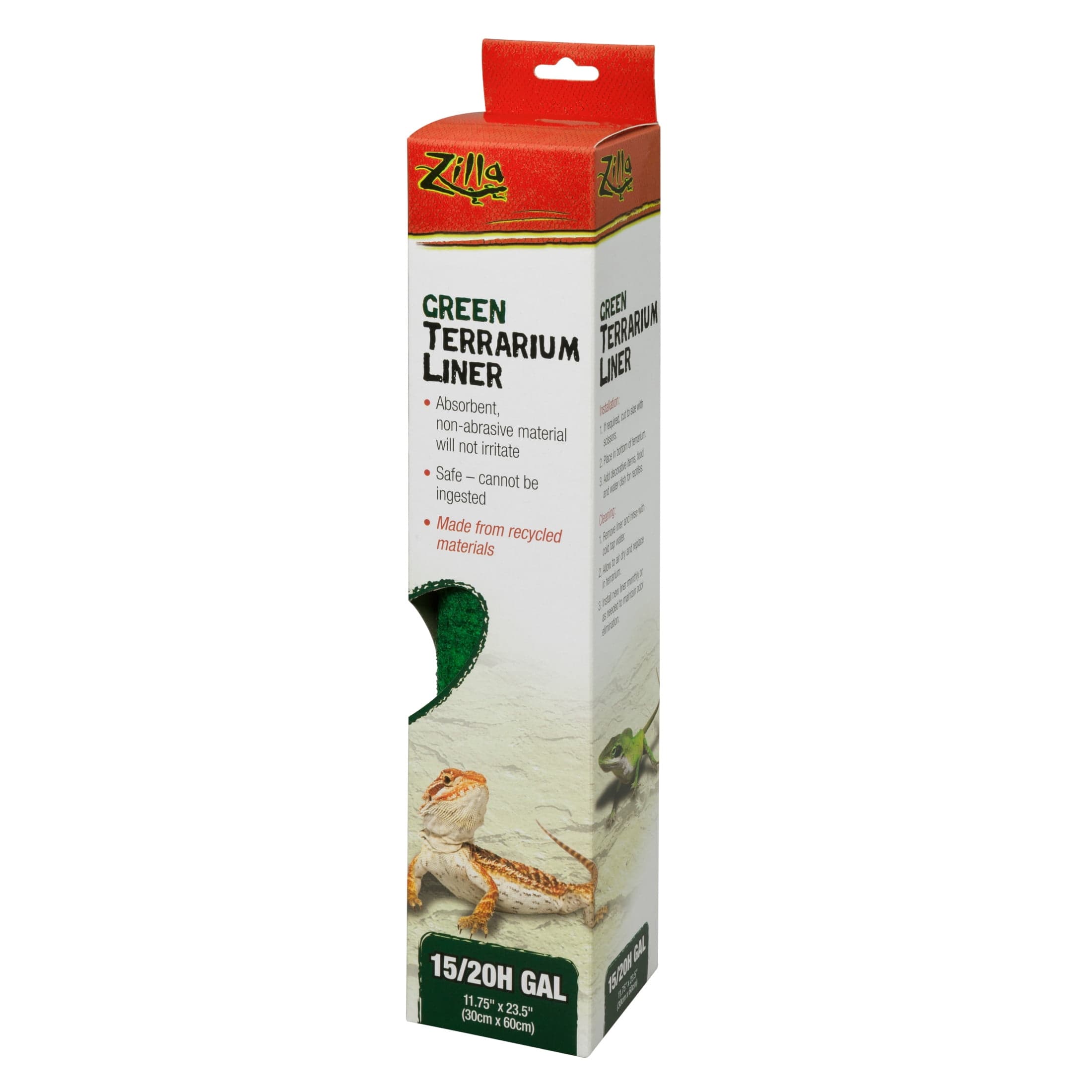 Zilla Reptile Terrarium Liner Green 15/20H/30X Gallon - Walmart.com