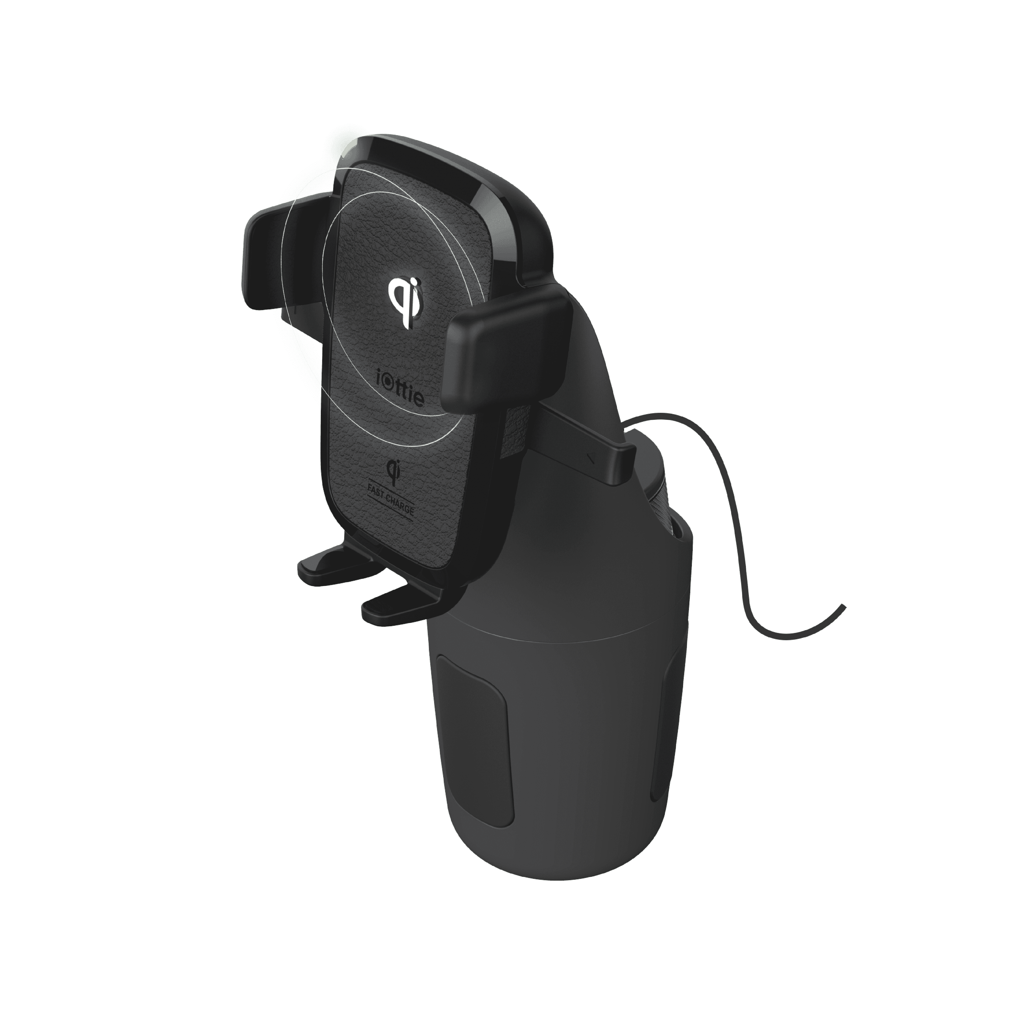 iOttie Easy One Touch Wireless Qi Certified Fast Charging Cupholder Car ...