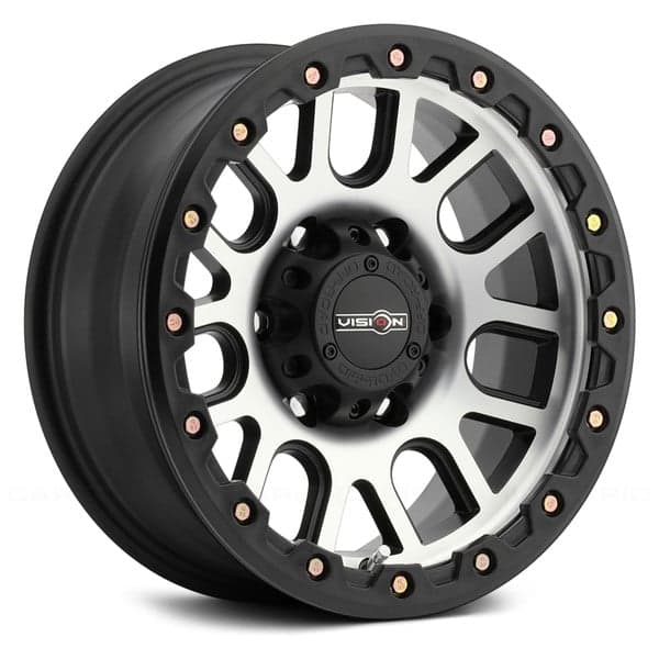 VISION OFF-ROAD® 111 NEMESIS Wheels - Matte Black with Machined Face Rims