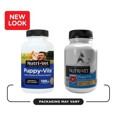 NUTRI-VET Puppy-Vite Chewable Tablets Multivitamin for Dogs, 60 count ...