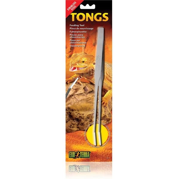 Zoo Med Angled Stainless Steel Feeding Tongs