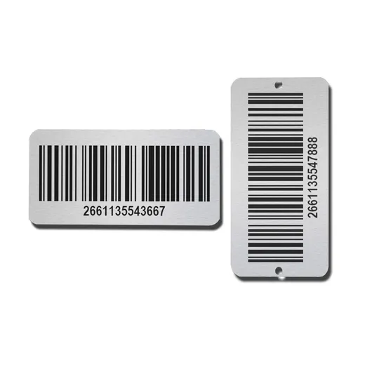 Factory Sale Laser Engraving Metal Serial Number Plates Qr Code Barcode ...
