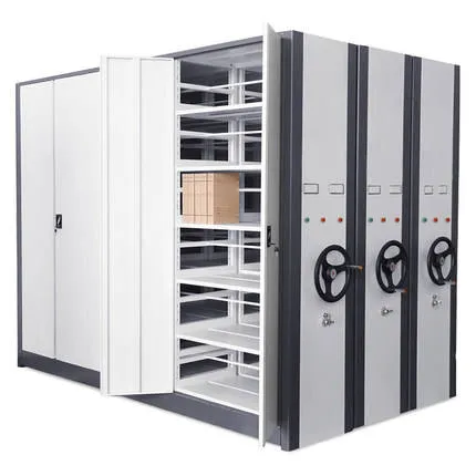 Industrial High-Density Mobile Shelving Spacesaver High Density Mobile ...
