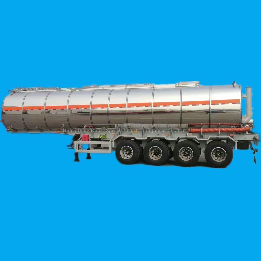 China Asphalt Tank Heated Bitumen Tanker Truck Trailer (4 Axles 40 ...