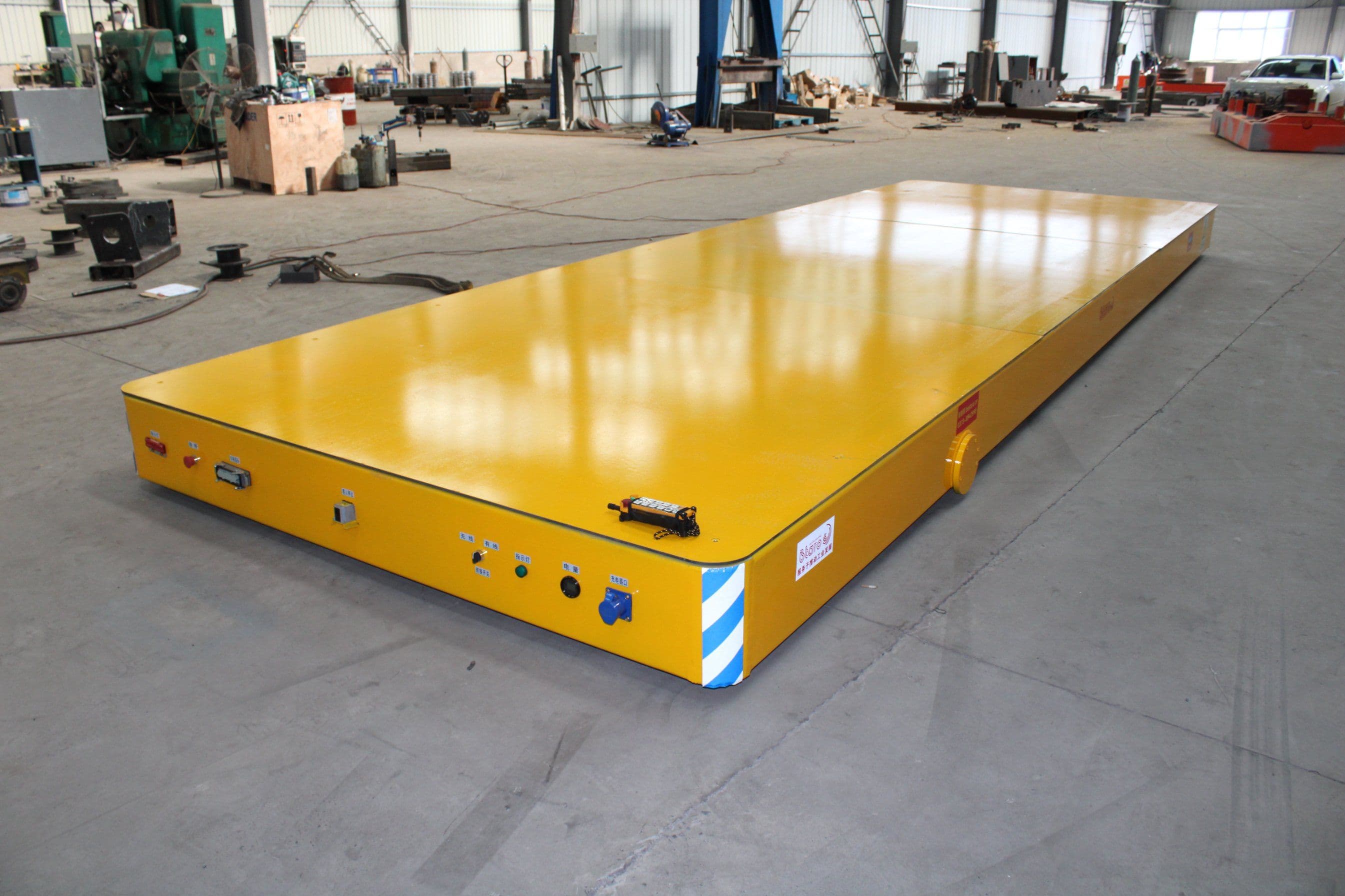 Self-Propelled 50 Ton Electric Trackless Transfer Cart for Warehouse ...