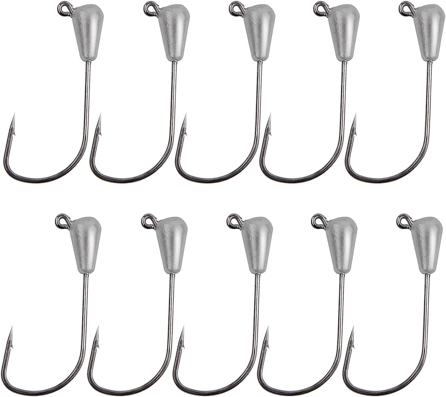 Tube Jig Heads Tube Bait Jig Hooks Bass Fishing Freshwater Saltwater ...