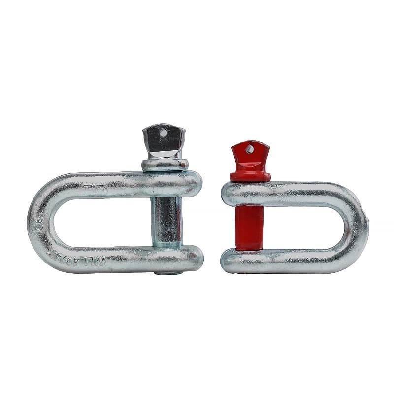 Alloy Steel Heavy Duty Chain Rope Lifting D-Ring Shackles with Pin - D ...