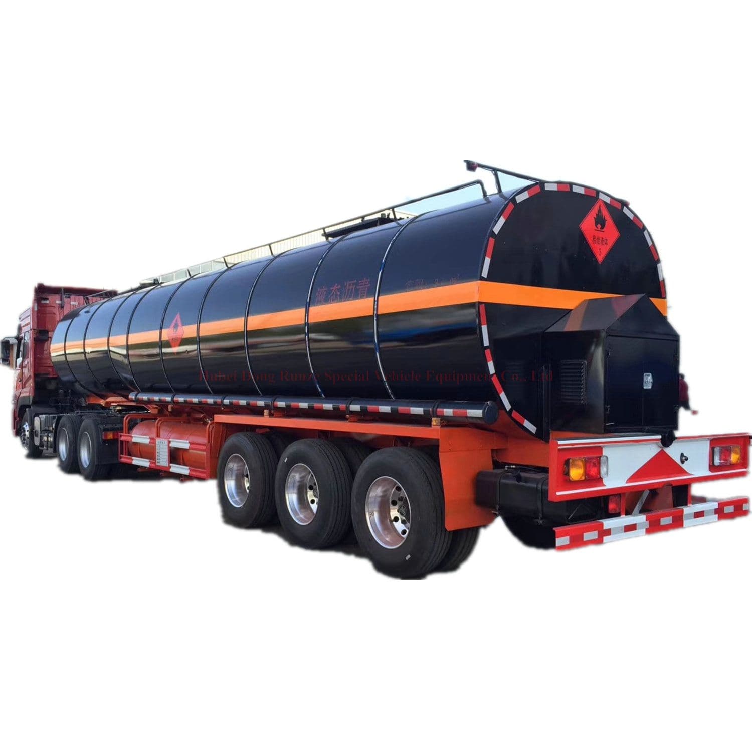 Hot Liquid Asphalt Tanker 45mt 50mt Tank Semi Trailer with Heat ...