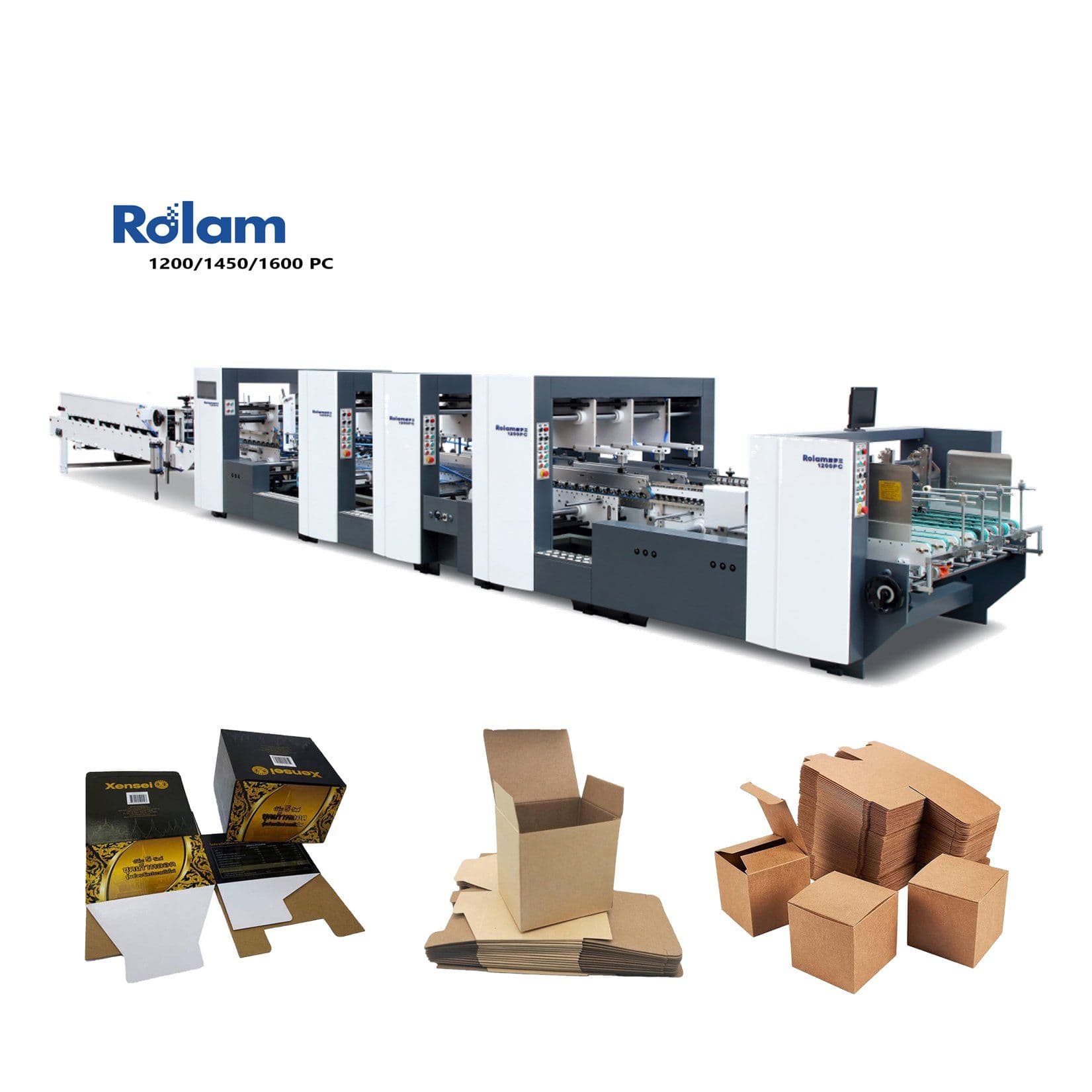 Automatic Crash Lock Bottom Corrugated Carton Folding Gluing Machine 3 ...