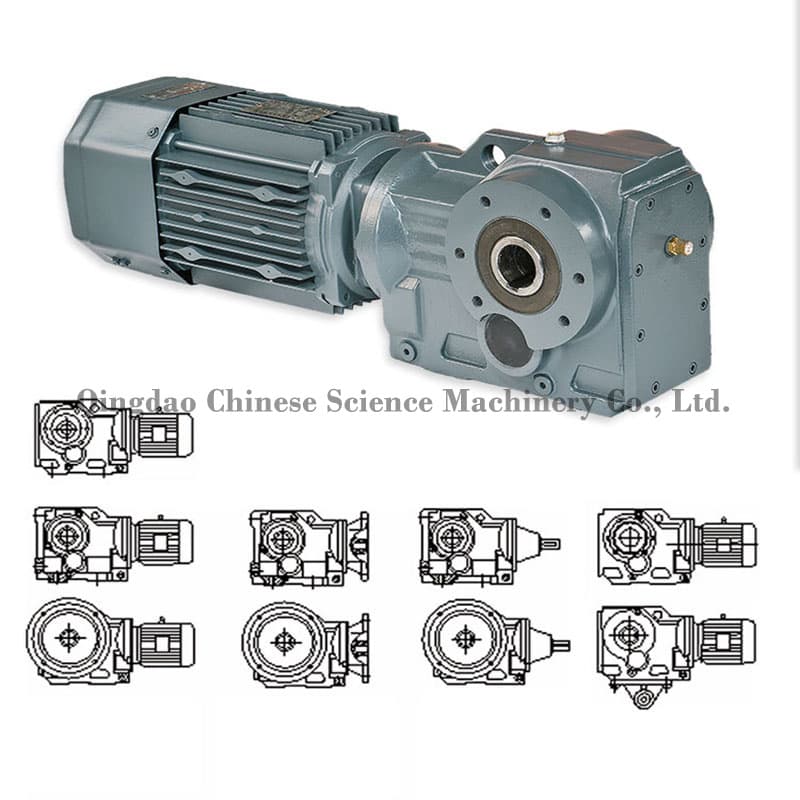 K Series Spiral Bevel Gear Reducers, Right Angle Bevel Gear Horizontal ...