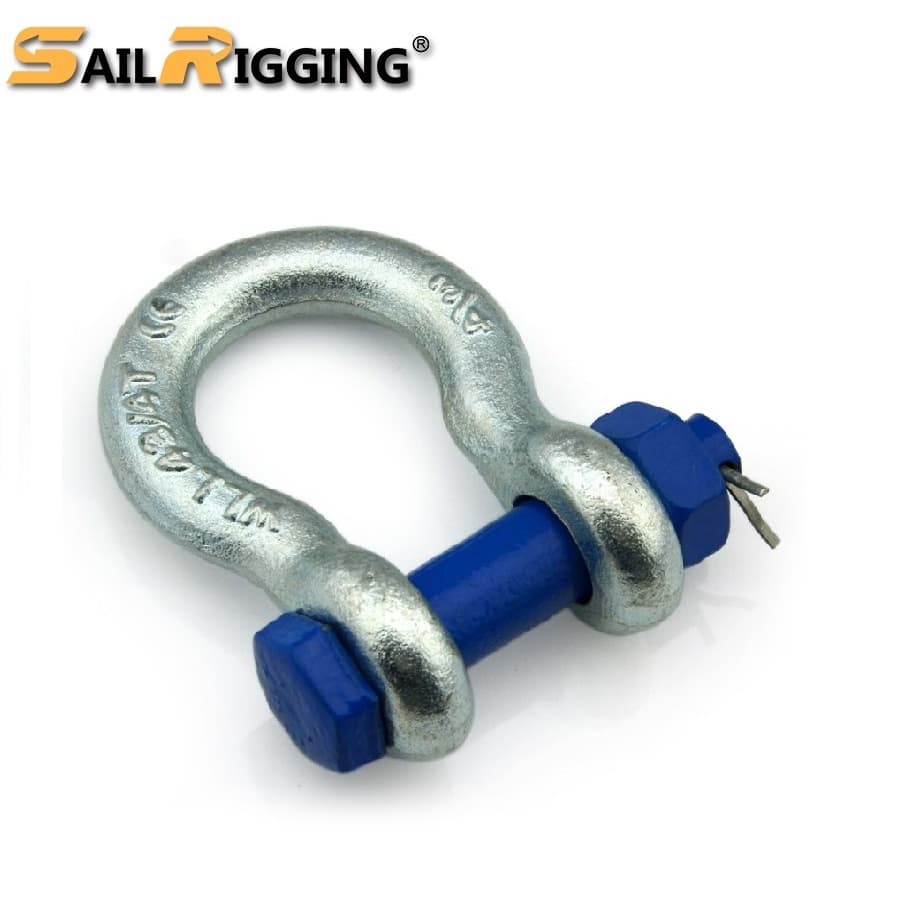 3/8'' Electro Galvanized G2130 Bolt Type Anchor Shackles Bow Shackle ...