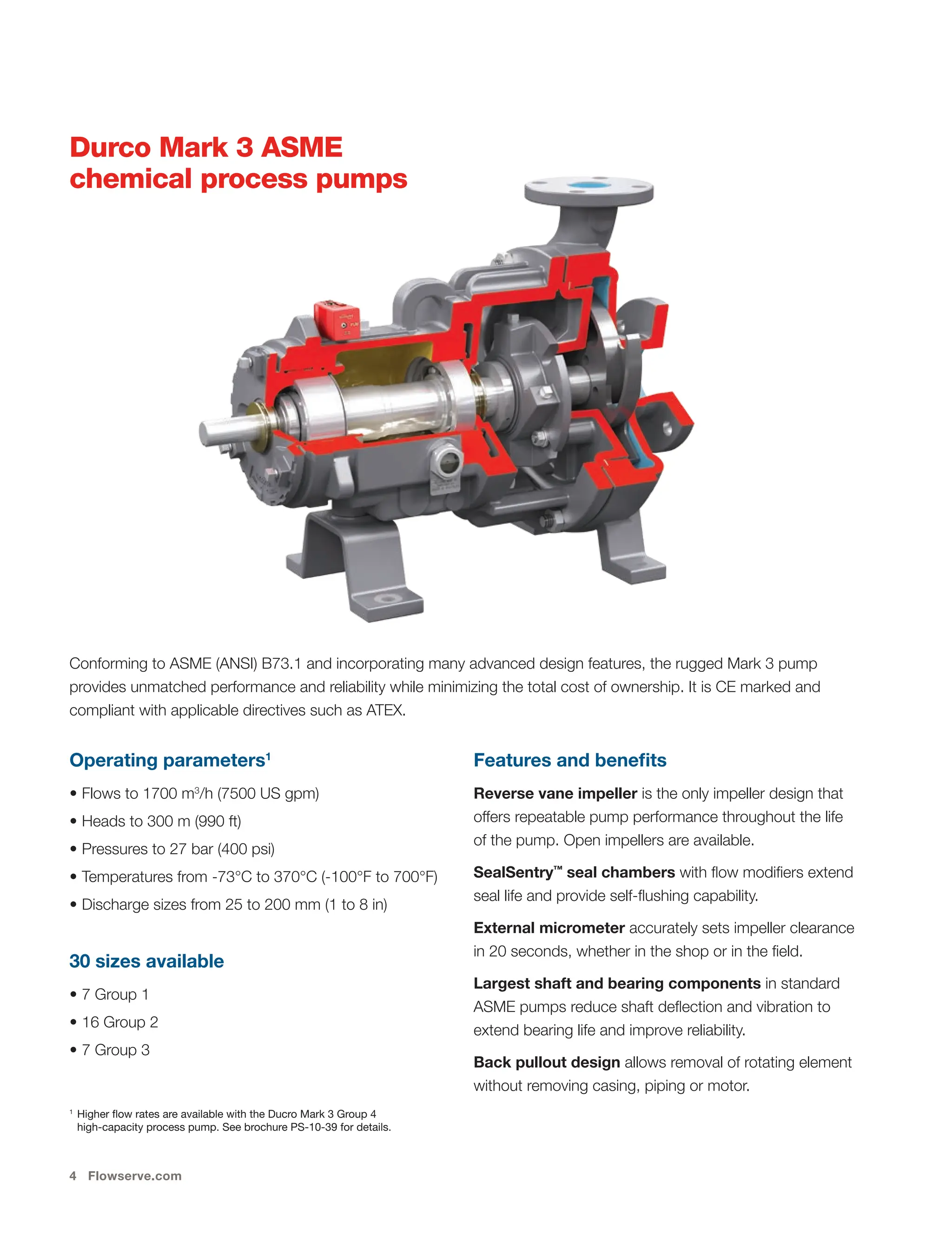 Flowserve_Mark_3_pump_brochure asme ansi chemical process | PDF ...