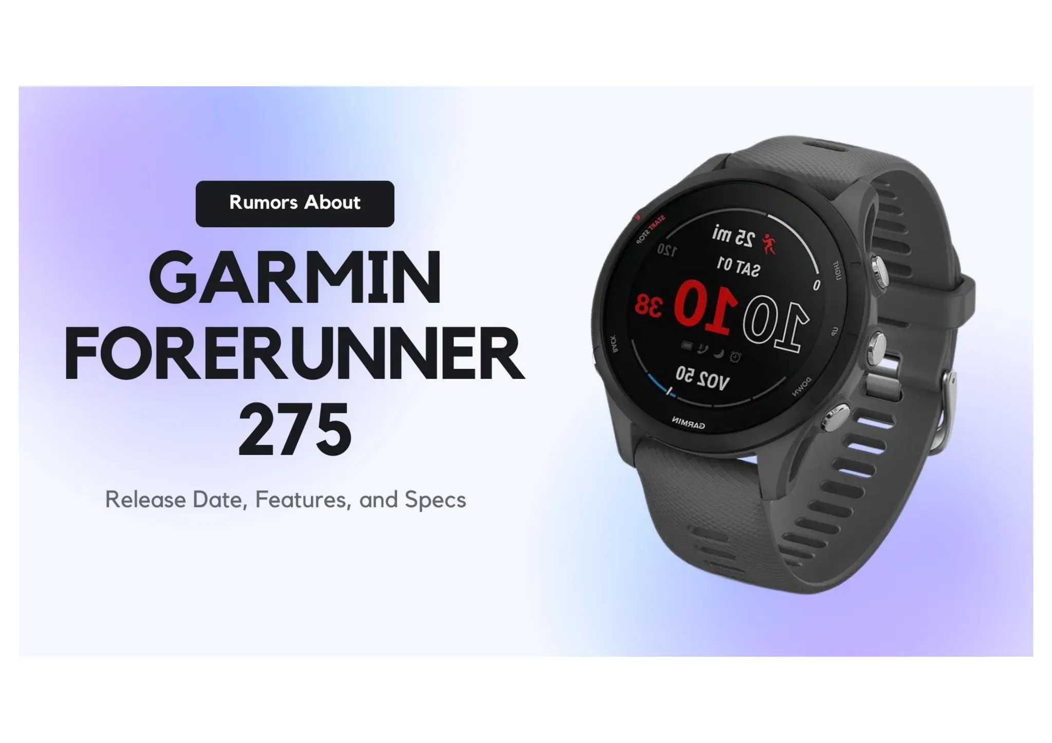 garmin forerunner 275: release date, Features & Rumors | PDF