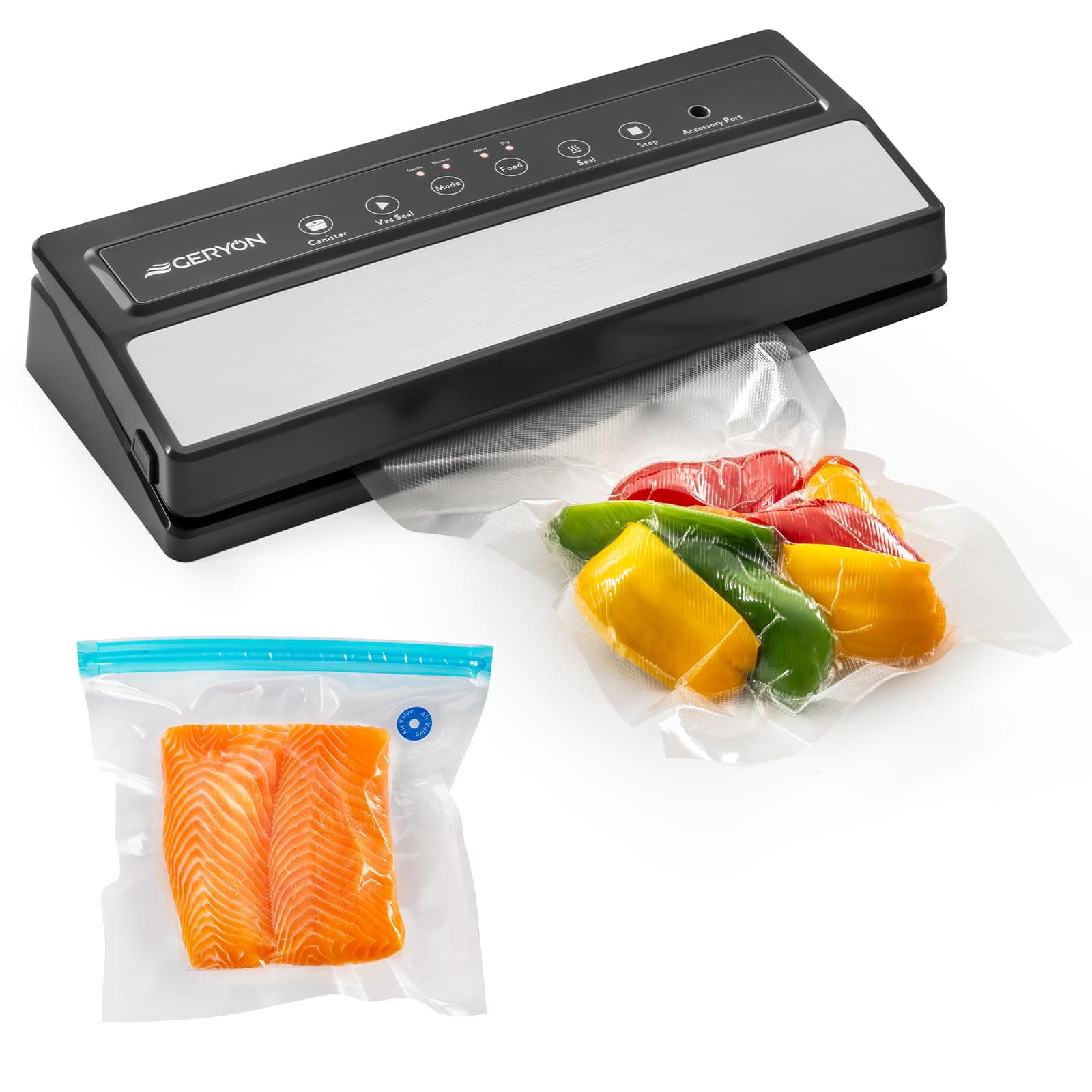 GERYON Vacuum Sealer Machine – Automatic Food Vacuum Sealer for Dry ...