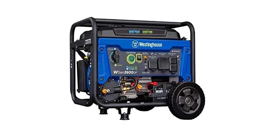 Westinghouse WGen3600DF Dual Fuel Generator