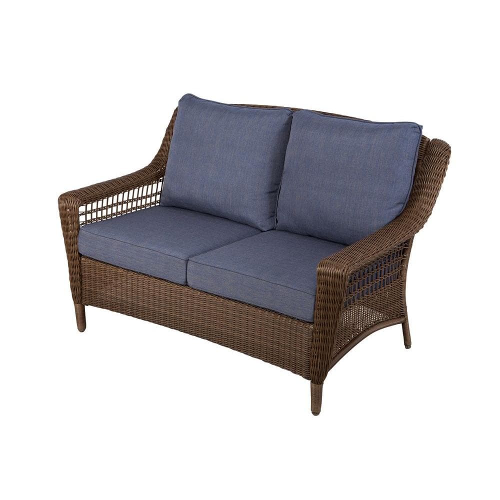 Hampton Bay Furniture Verona Verona 7 Piece Rattan Outdoor Sofa Set