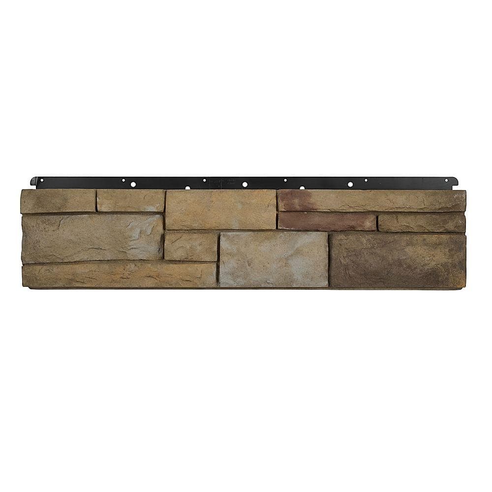 Boral 8 in. x 36 in. Versetta Stone Tight-Cut Flat Plum Creek Siding (6 ...