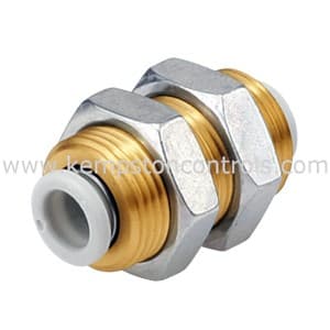 SMC KQ2E04-00N SMC KQ2E*-00, ONE-TOUCH FITTING WHITE COLOR - BULKHEAD ...