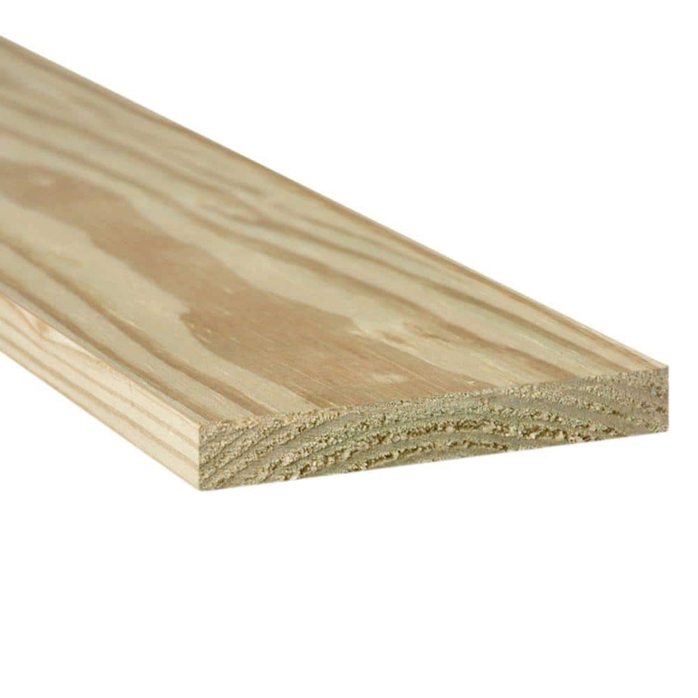 1 in. x 6 in. x 16 ft. Pressure-Treated Southern Yellow Pine S1S2E ...