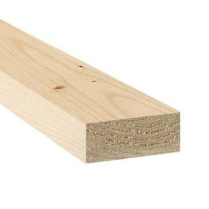 2 in. x 4 in. x 8 ft. #2 Standard Grade SPF Dimensional Lumber 232385 ...