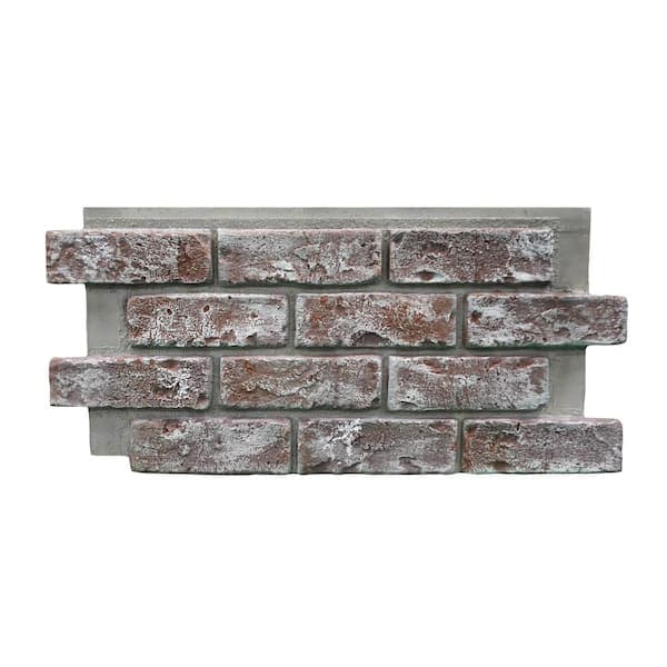 GenStone Chicago Brick 22.5 in. x 11.75 in. Brick Veneer Siding Half ...