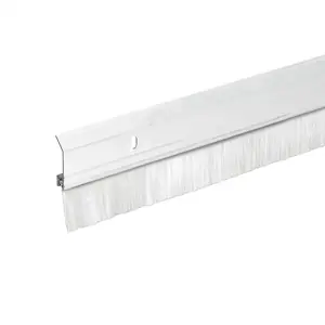 Frost King 2 in. x 36 in. Heavy-Duty Aluminum/Brush White Door Sweep ...