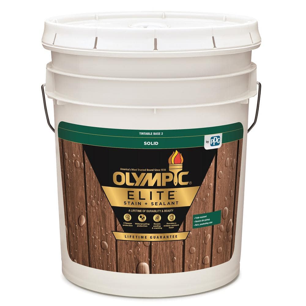 Reviews for Olympic Elite 5 gal. Base 2 Solid Advanced Exterior Stain ...